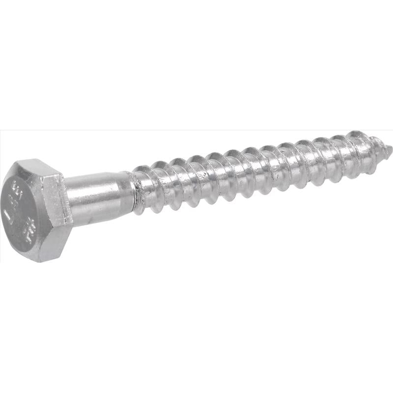 HILLMAN 5/16 in. X 2-1/2 in. L Hex Zinc-Plated Steel Lag Screw 100 pk