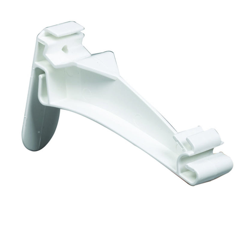 Amerimax 4.5 in. H X 1 in. W X 15 in. L White Vinyl K Hidden Hook