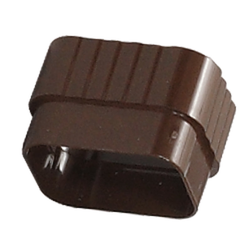 Amerimax 2 in. W X 3 in. L Brown Vinyl K Downspout Connector