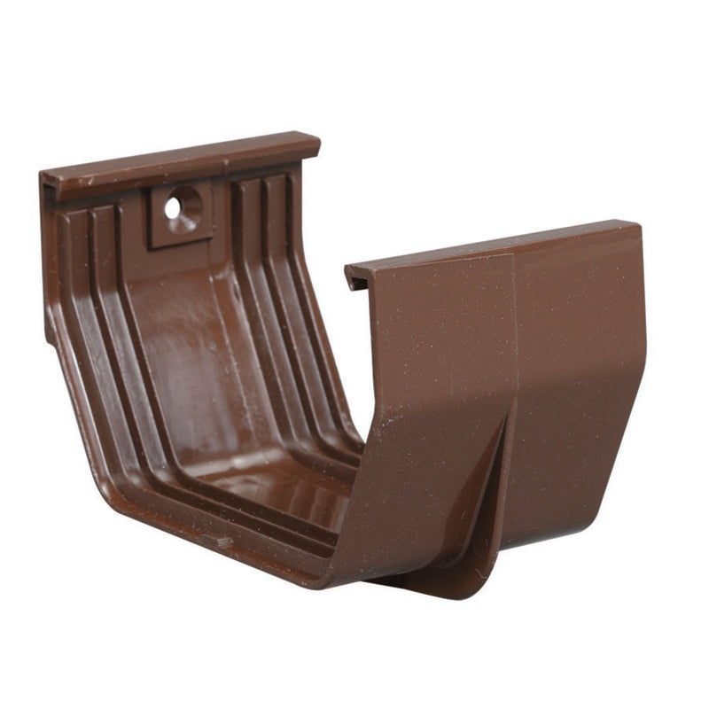 Amerimax 3.3 in. H X 3 in. W X 5 in. L Brown Vinyl U Gutter Connector