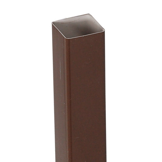 Amerimax 2 in. H X 2 in. W X 120 in. L Brown Vinyl U Downspout