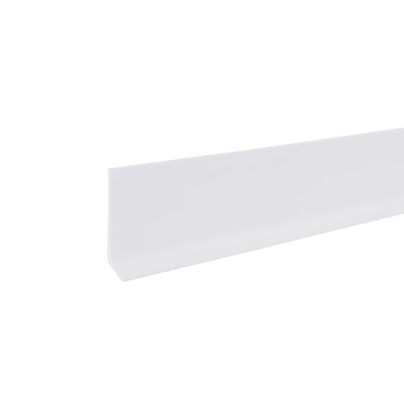 M-D BUILDING PRODUCTS 2.5 in. H X 0.08 in. W X 48 in. L Prefinished Snow White Vinyl Wall Base