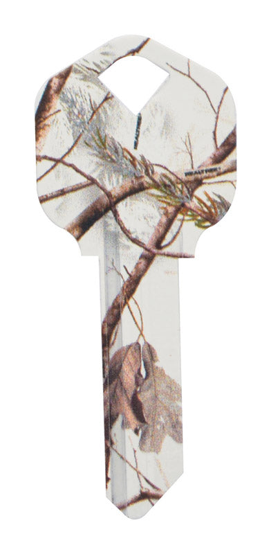 HILLMAN RealTree Snow House/Office Universal Key Blank KW1 Single
