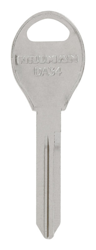 HILLMAN Traditional Key Automotive Key Blank DA-34 Double For Nissan