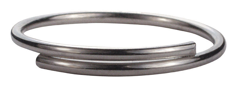 HILLMAN 3/4 in. D Steel Silver Split Key Ring