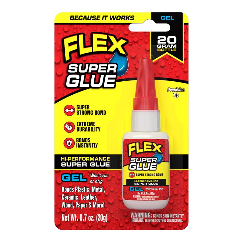 Flex Seal Family of Products Flex Super Glue High Strength Clear Super Glue 20 gm
