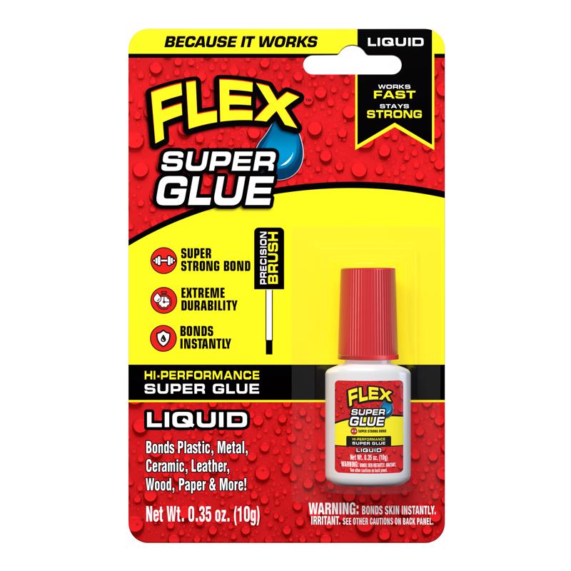 Flex Seal Family of Products Flex Super Glue High Strength Clear Super Glue Brush On 10 gm
