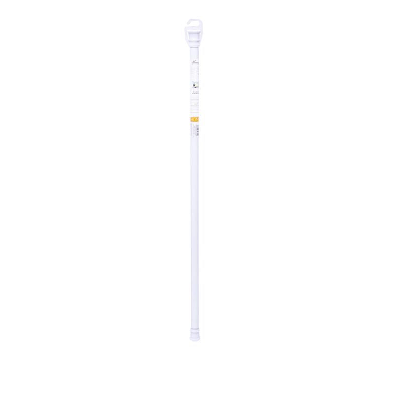 Kenney Shower Curtain Rod 63 in. L White