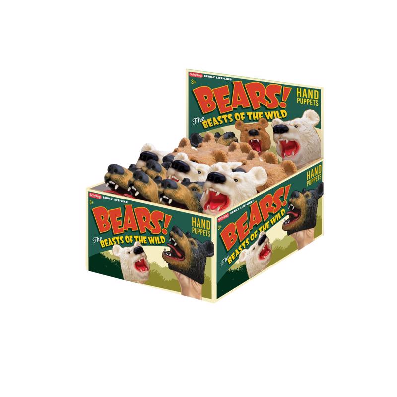 Schylling Bear Hand Puppet Assorted