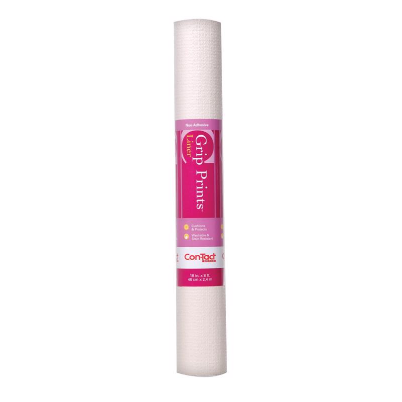 Con-Tact Grip Prints 4 ft. L X 18 in. W Almond Non-Adhesive Shelf Liner