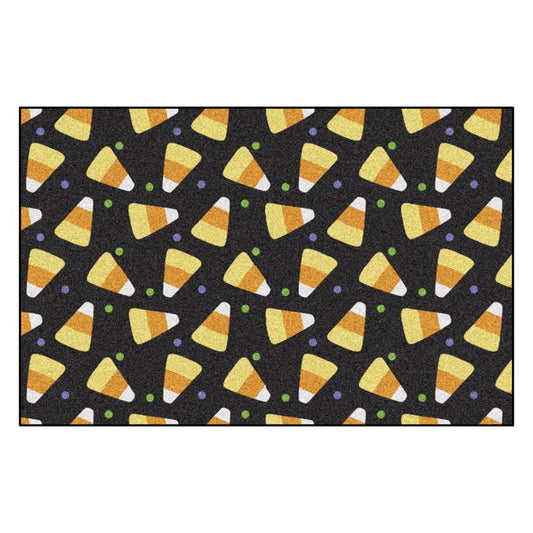 Fanmats 30 in. W X 20 in. L Multi-Color Candy Corn Rubber Door Mat