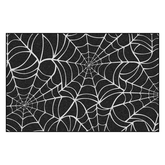 Fanmats 30 in. W X 20 in. L Multi-Color Spider Web Rubber Door Mat