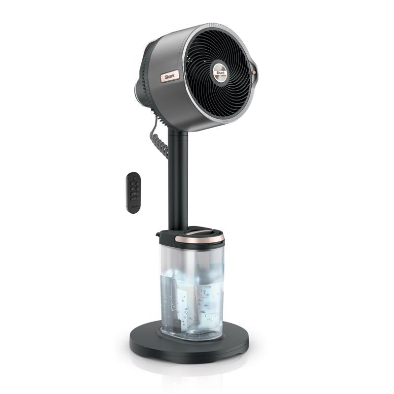 Shark FlexBreeze 36.77 in. H 5 speed Oscillating Tabletop Misting Fan Remote Control