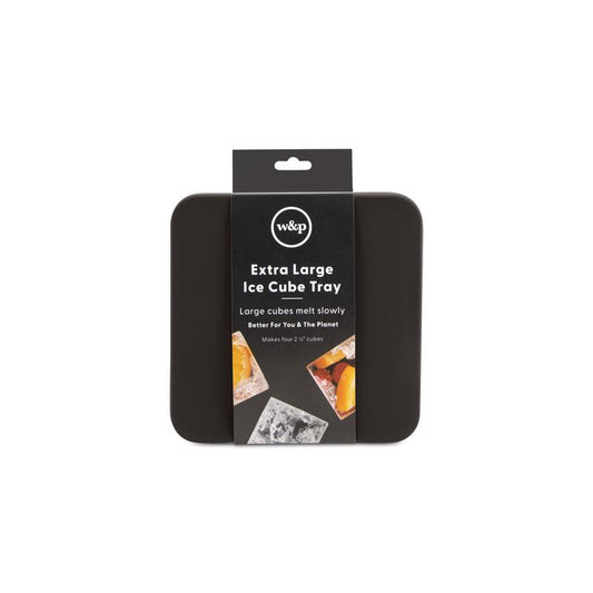 W&P Charcoal Silicone/Stainless Steel Ice Cube Tray