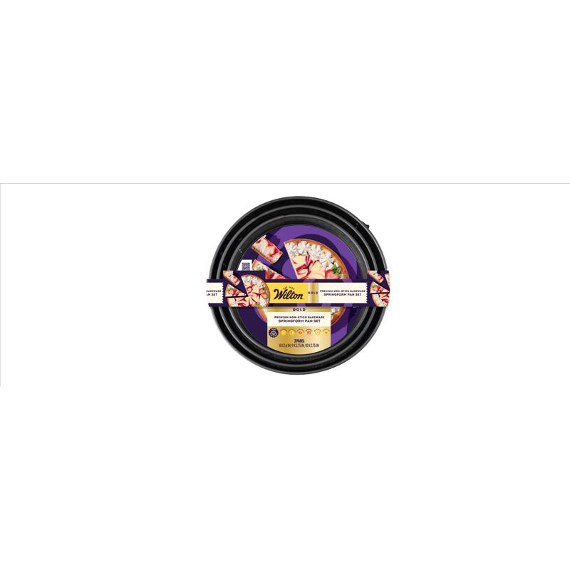 Wilton Gold Set Springform Pan Set Black 3 pc