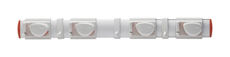 OXO Good Grips 14 in. H X 2-3/4 in. L Semi-Gloss Natural Hook Rack