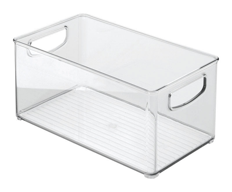 iDesign Clear Storage Bin 5 in. H X 6 in. W X 10 in. D Stackable