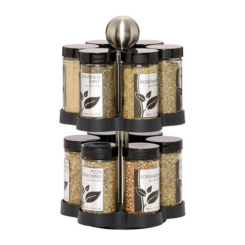 Lifetime Kamenstein Madison ABS/Stainless Steel Spice Rack 12 cups