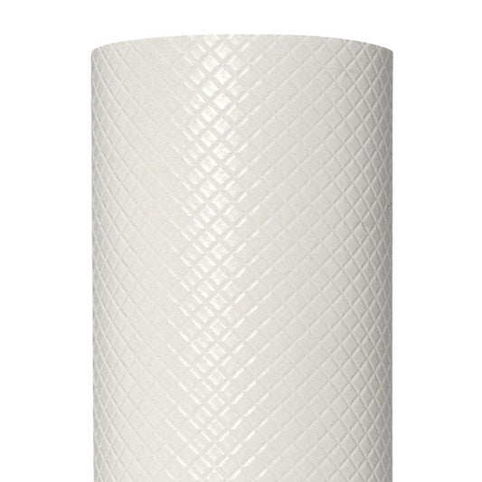 Con-Tact Simple Elegance 5 ft. L X 20 in. W White Diamonds Non-Adhesive Shelf Liner
