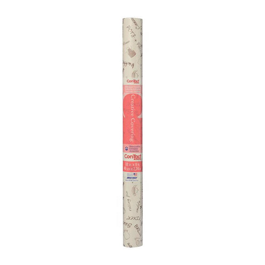 Con-Tact Creative Covering 9 ft. L X 18 in. W Bon Appetit Self-Adhesive Shelf Liner