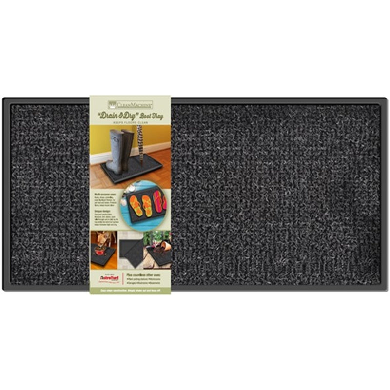 GrassWorx Drain and Dry 14 in. W X 28 in. L Black Astroturf Boot/Shoe Scraper