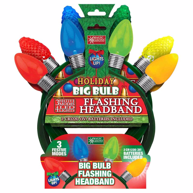 Magic Seasons Scorpion Master 9 in. Big Bulb Headband 1 pk