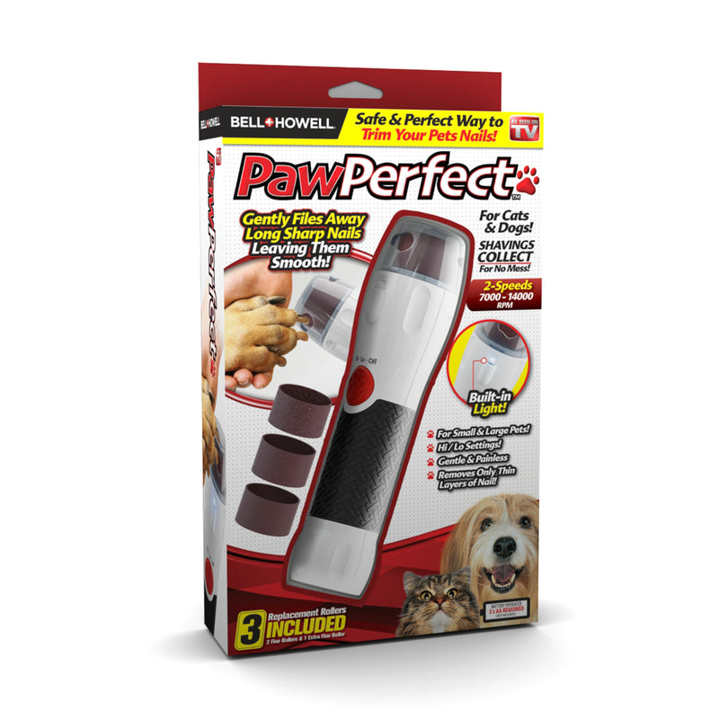 Bell & Howell Paw Perfect White Cat/Dog Nail Trimmer