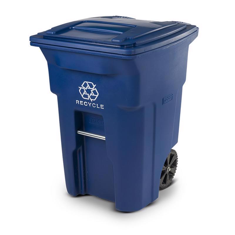 Toter  96 gal. Polyethylene  Wheeled Recycling Bin