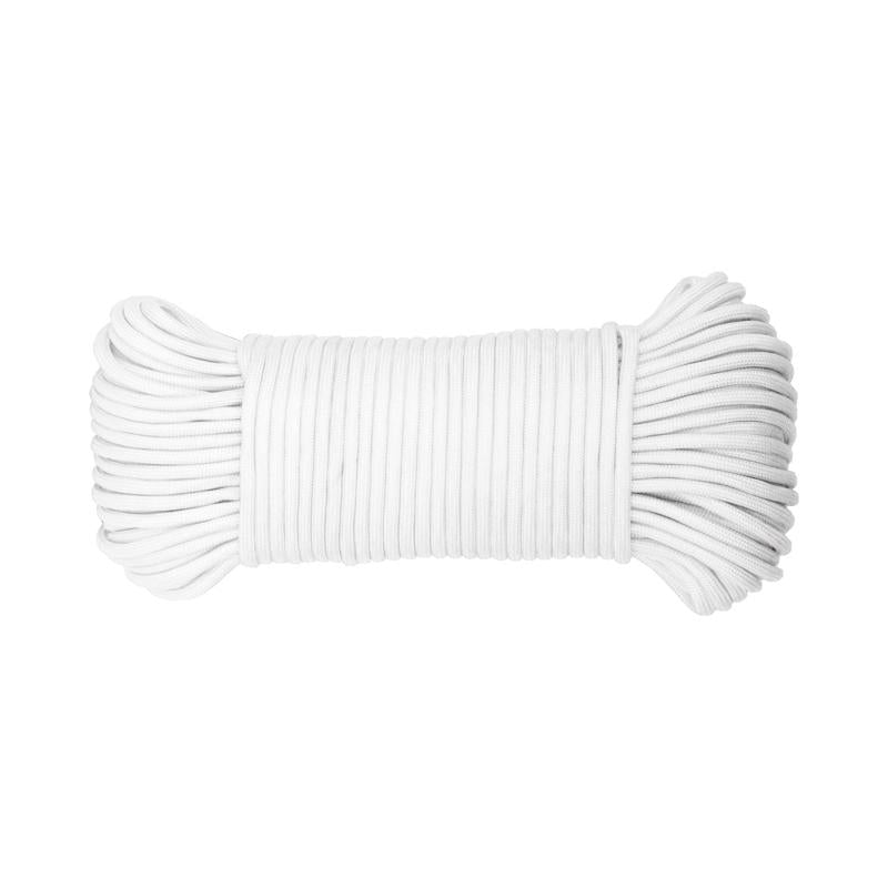 Koch Industries 5/32 in. D X 100 ft. L White Diamond Braided Paracord Rope