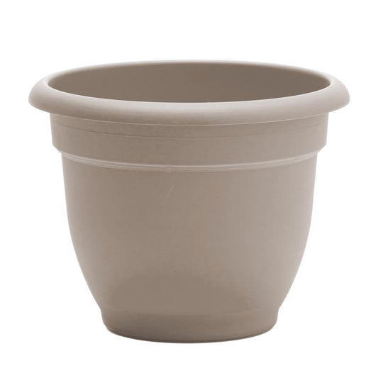Bloem Ariana 8.5 in. H X 11 in. W X 10 in. D Plastic Traditional Planter Pebble Stone