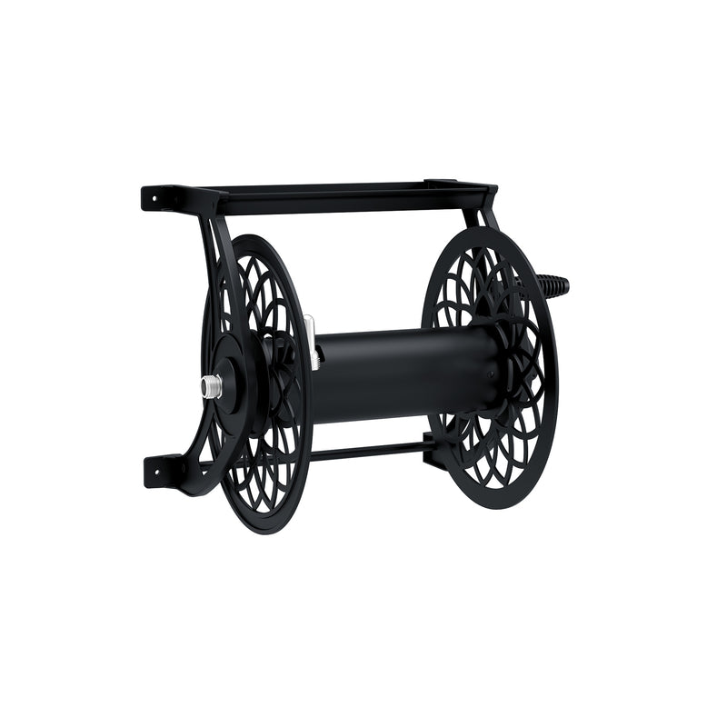 Suncast 125 ft. Black Retractable Wall Mounted Hose Reel