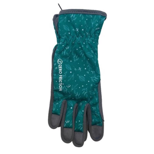 Zero Friction One Size Fits All Microfiber Green Gardening Gloves