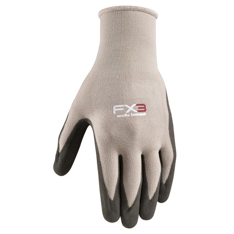 Wells Lamont FX3 Men's Outdoor Work Gloves Gray/Red L 1 pair