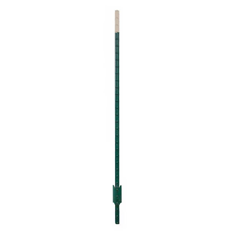 Ironridge 5.5 ft. H Rail Steel / Billet Studded T-Post