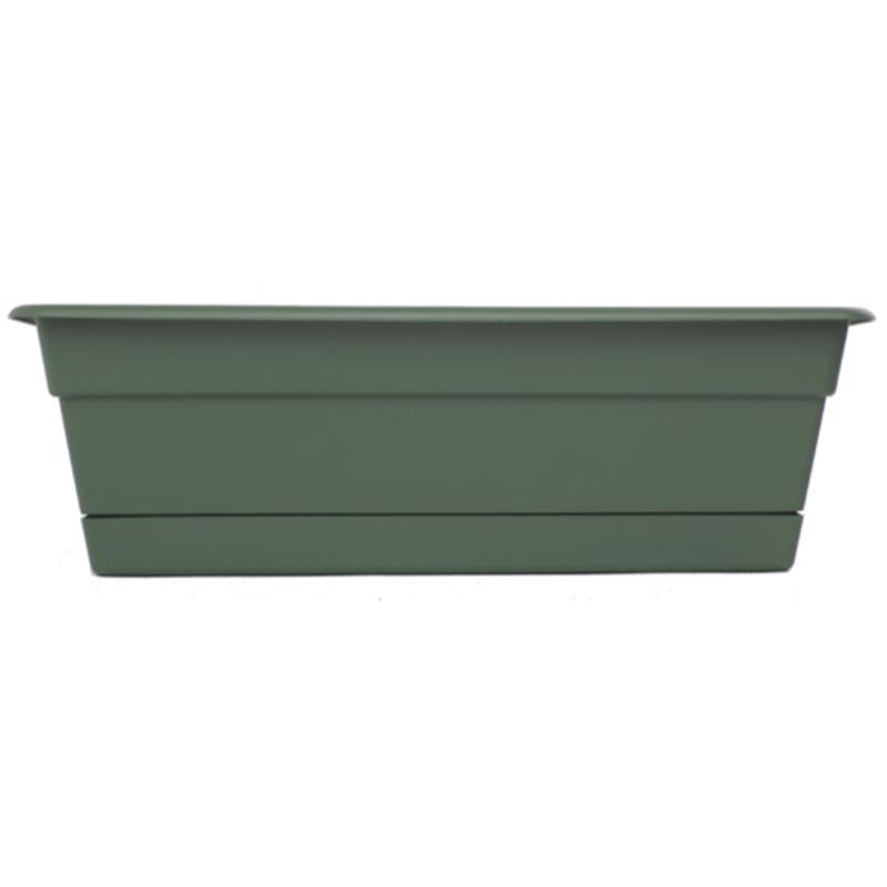 Bloem Durra Cotta 5.75 in. H X 18 in. W X 7.5 in. D Plastic Window Box Basil