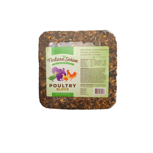 NatureServe Poultry Block Feed Block For Poultry 20 lb
