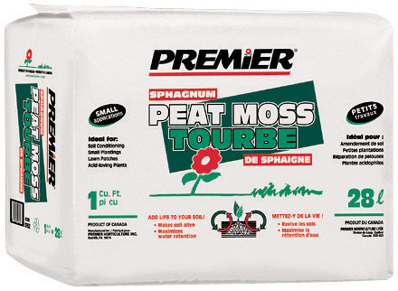 Premier Organic Sphagnum Peat Moss 1 ftÂ³