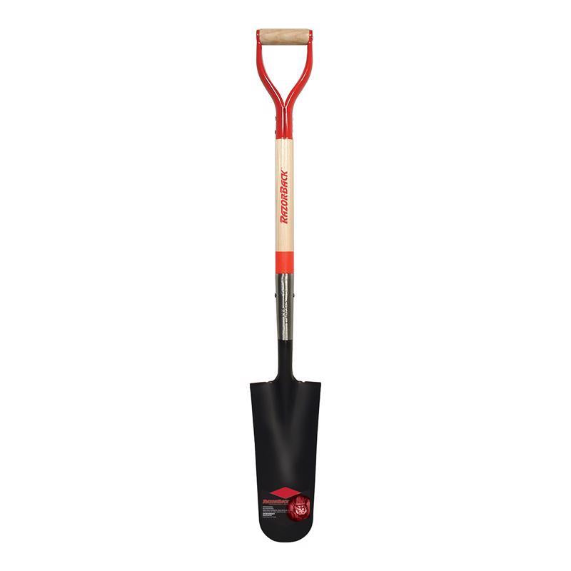 Razor-Back 43.25 in. Steel Drain Spade Wood Handle