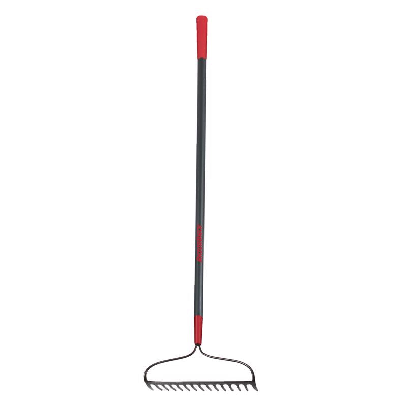 Razor-Back 66.5 in. 15 Tine Forged Steel Bow Rake Fiberglass Handle