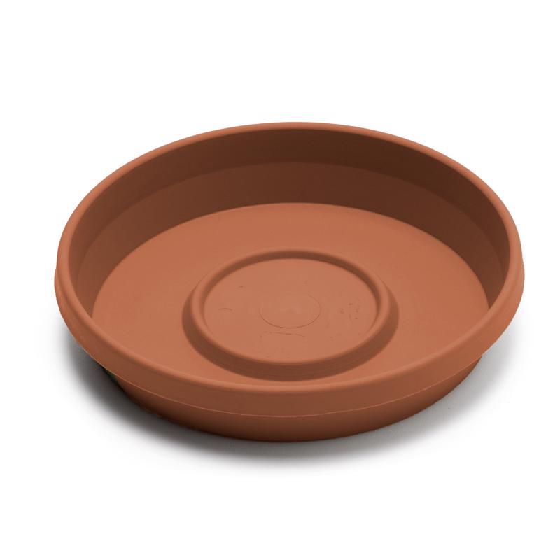 Bloem  Terratray  2.7 in. H x 20 in. Dia. Resin  Traditional  Tray  Terracotta Clay