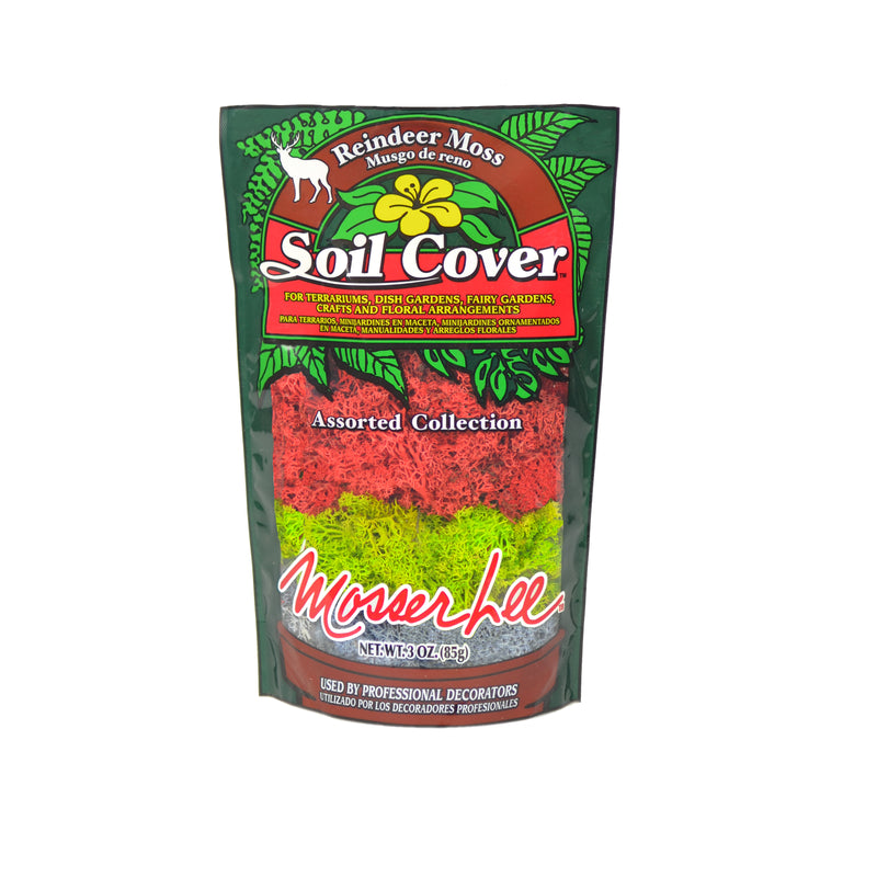 Mosser Lee Soil Cover Organic Assorted Reindeer Moss 3 oz