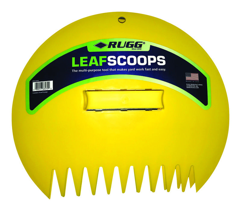 Rugg 12.25 in. 11 Tine Poly Leaf Scoop