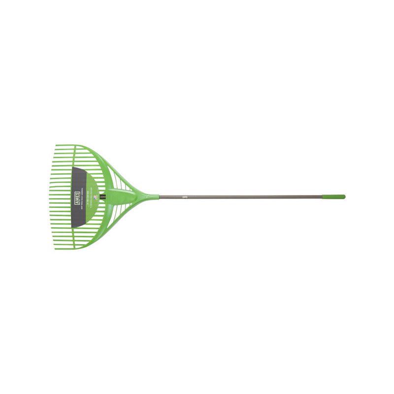 Ames Collector 72 in. 26 Tine Poly Leaf Rake Steel Handle