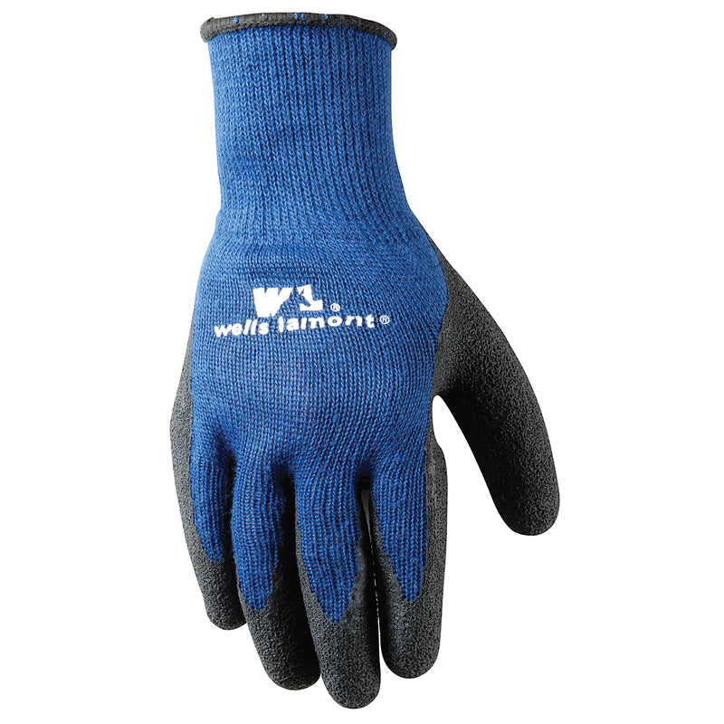 Wells Lamont Men's Work Gloves Black/Blue XL 1 pk
