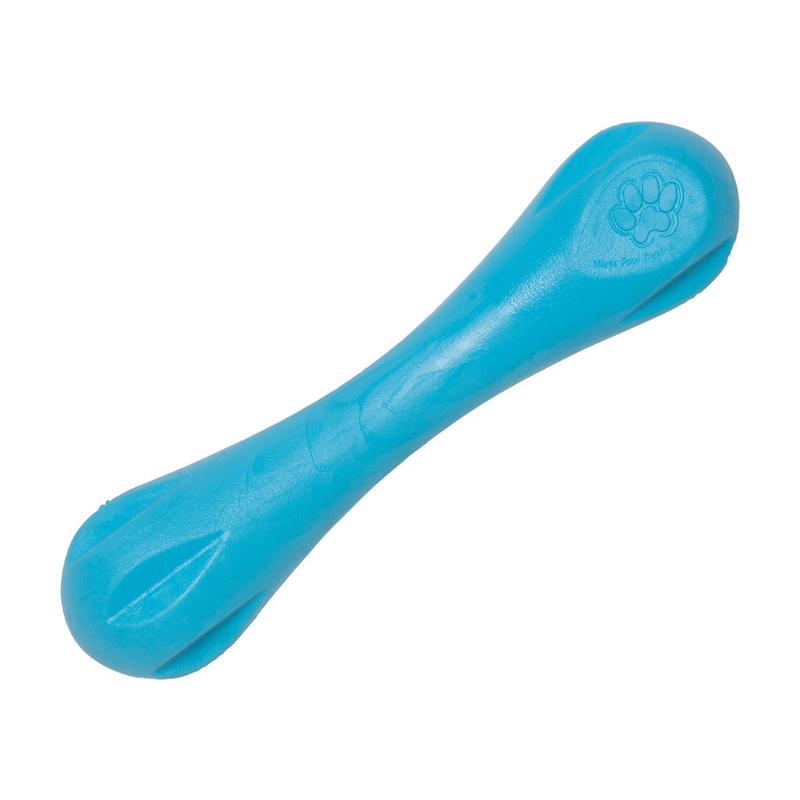 West Paw Zogoflex Blue Plastic Hurley Bone Chew Dog Toy Large 1 pk