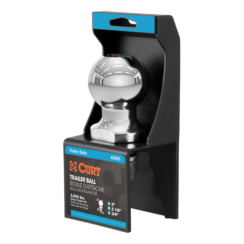CURT 3500 lb. cap. 2 in. Hitch Ball
