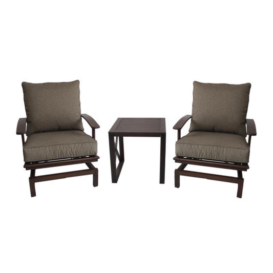 Living Accents Pineridge 3 pc Brown Rocking Chat Set Brown