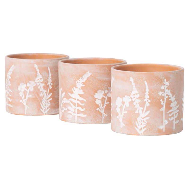 Sullivans Brown Ceramic 4.5 in. H X 5 in. L X 5 in. W Artistic Herb Planter
