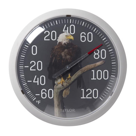 Taylor Eagle Dial Thermometer Plastic Multicolored 13.25 in.