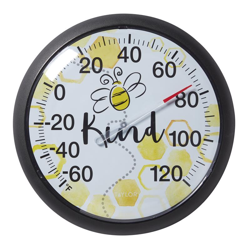 Taylor Bee Dial Thermometer Plastic Multicolored 13.25 in.